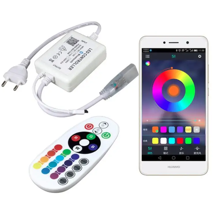 220 В RGB Светодиодная лента Bluetooth контроллер BT беспроводная IOS/Android Светодиодная лента Bluetooth контроллер для 110 В RGB светодиодная лента