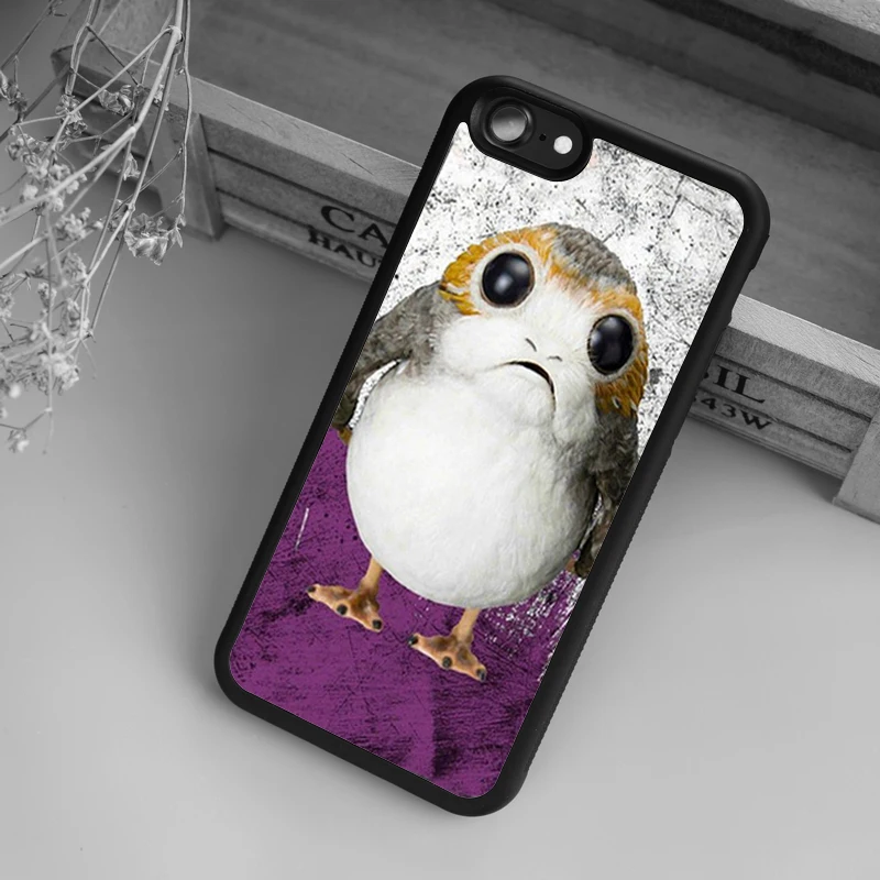 

maifengge Star Wars Porg phone Case For iPhone 6 6S 7 8 Plus X 5 5S SE Case cover for Samsung S5 S6 S7 edge S8 Plus shell