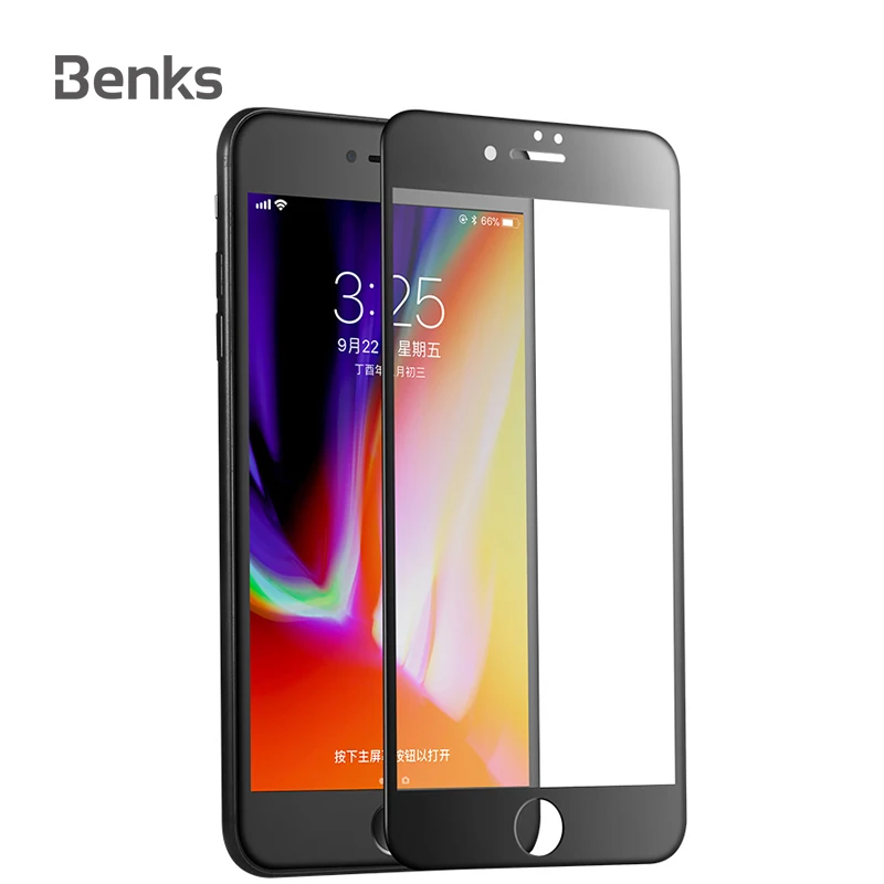 Benks X PRO+ Tempered Glass For iPhone 8 7 Screen Protector 0.23mm Full