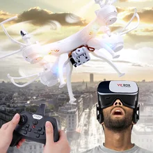 RC Quadcopter Drone with Camera with VR Glass FPV Drones WiFi Phone Control Live Video Photo RC Helicopter UAV Dwi Dowellin D4