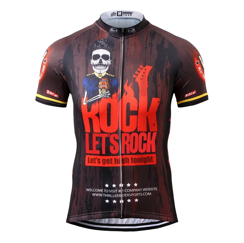 

THRILLER RIDER SPORTS TRS-0012 Mens Cycling Jersey Cycling Clothing Bike Shirt Size S to 5XL