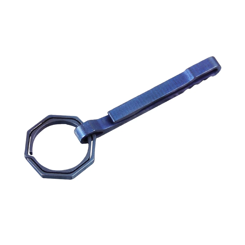 

Ti artisan Titanium EDC Tool Outdoor Portable Key Ring Buckle Locking Carabiner Clips Long Shape 2 colours Optional