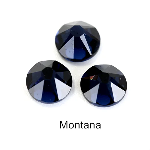 Montana 144 шт SS16 SS20 прозрачные стразы горячей фиксации с плоским основанием 16 граней 8 больших 8 маленьких желтых исправление камней железо для одежды B0877 - Цвет: Montana