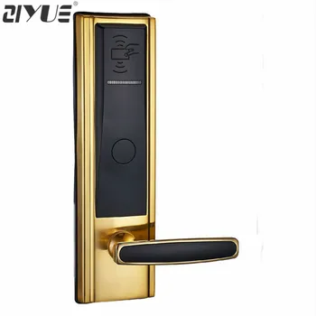 

High Class Digital Electronic RFID Card Hotel Door Handle Locks with Master Card Key Options ET820RF