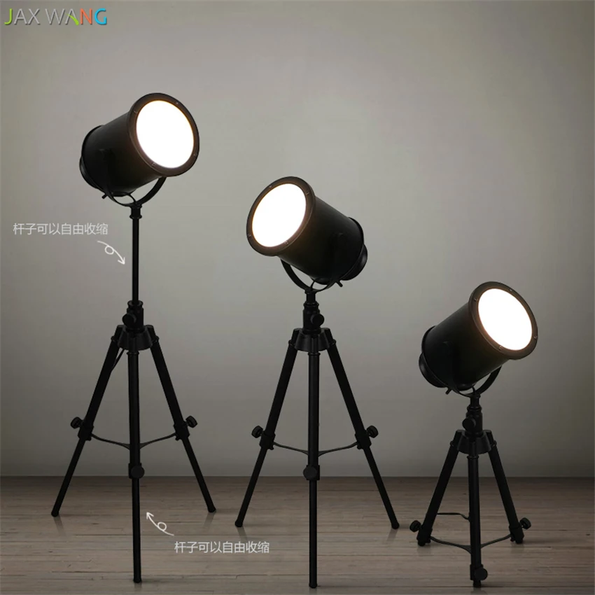 

Retro Industrial Vintage Standing Floor Lamps for Dining Room Living Room Bedroom Character Black Lifting Hanging Lights Fixture