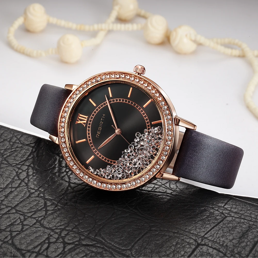 

Luxury Rose Gold women bracelet watches ladies fashion Rhinestone Dress quartz watch Relogio Feminino montre femme