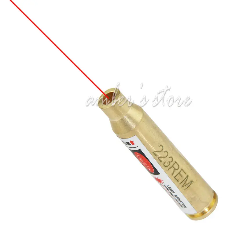 

Tactical Hunting Riflescope Laser Red Dot 223REM Brass Cartridge Bore Sight Sighter 5.56 Nato Boresight