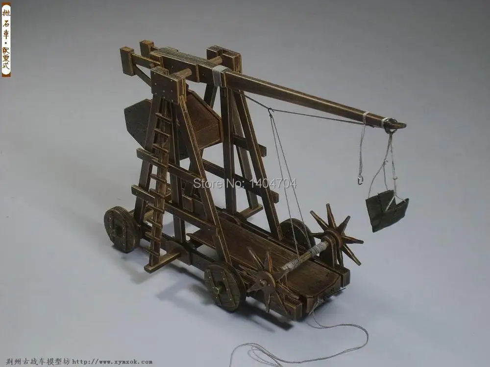 Классические древние колесницы Эра империй модельные наборы Trebuchet-тяжелая катапульта модель Инструкция на английском языке