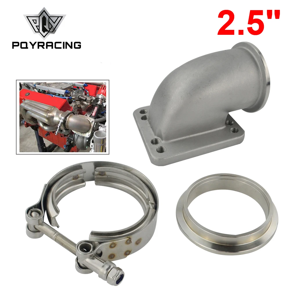 PQY 1/4 &quotVband 90 градусов стандартный локоть адаптер фланец 2 5 нержавеющая сталь +