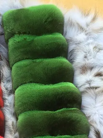 Куртка с мехом кролика Рекс женская куртка из натурального меха Шиншилла - Цвет: as picture