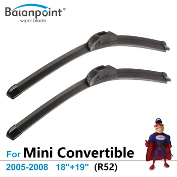 

Wiper Blades for Mini Convertible (R52) Cooper 2005-2008 18"+19", Set of 2, Best Car Accessories