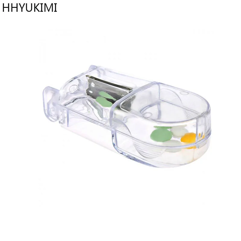 HHYUKIMI Portable Delicate Pill Tablet Stainless Steel Blade Splitter