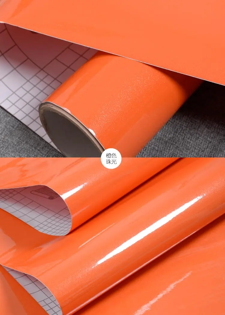 Self-adhesive Thick Anti-paint 13colors stickers 5m Wallpaper refurbished furniture wardrobe cabinet Kitchen wallpaper