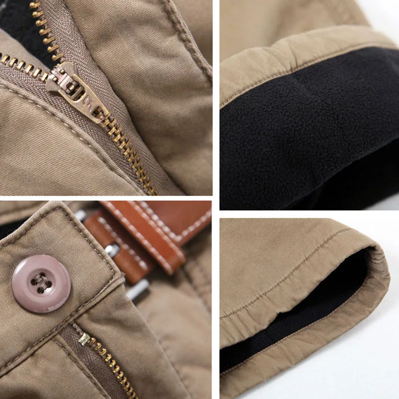 RAY GRACE de invierno al aire libre pantalones de los hombres casuales Multi-Bolsillo pantalones de los hombres militares térmica pantalones de lana pantalones de senderismo trekking RAY GRACE de invierno al aire libre pantalones de los hombres casuales Multi-Bolsillo pantalones de los hombres militares térmica pantalones de lana pantalones de senderismo trekking