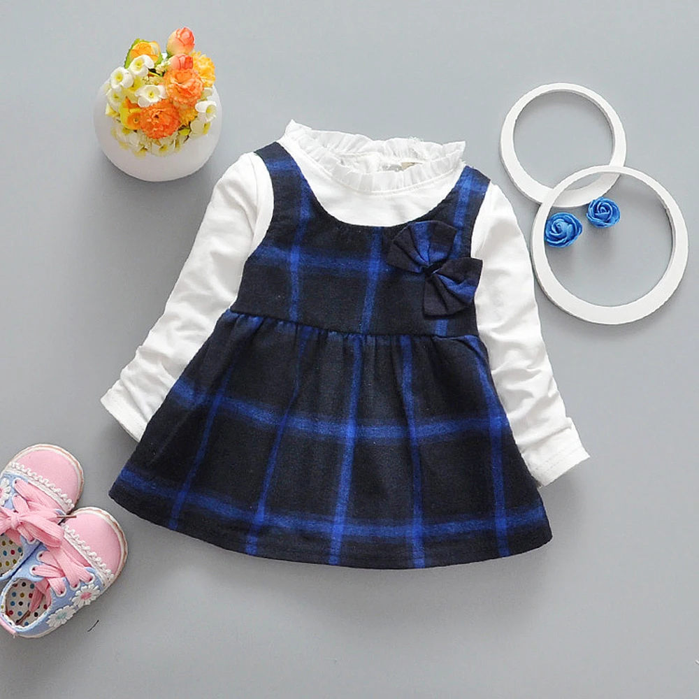 Buy 2017 Spring Baby Clothes Infant Baby Dress Cotton
