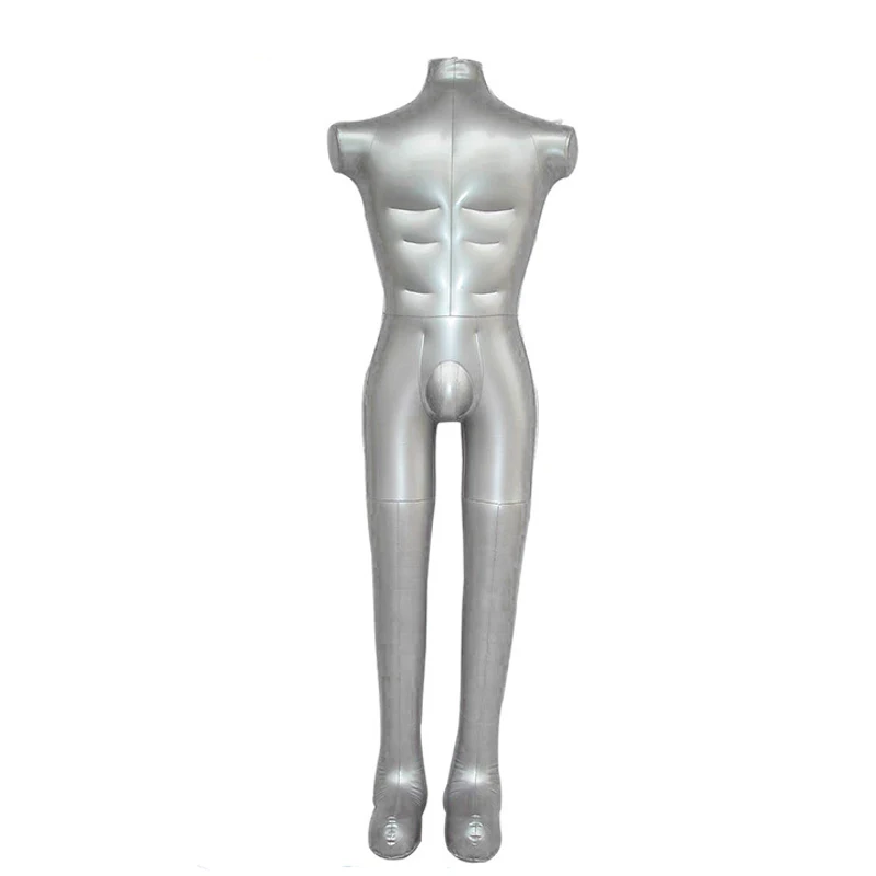 Free shipping New PVC Man Whole Body With Leg Men Full Body Inflatable Mannequin Fashion Dummy Torso Model (2)