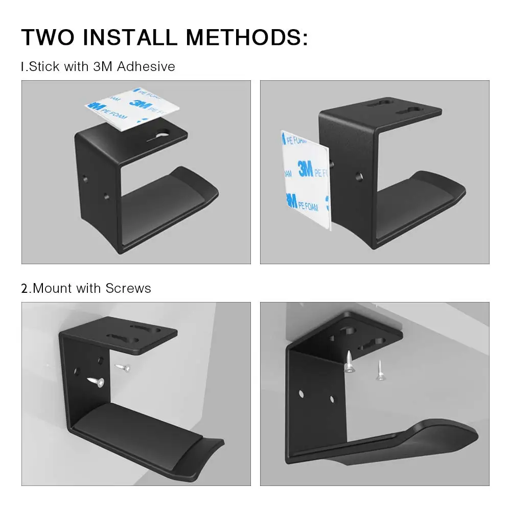 gancho, montagem embaixo da mesa, para todos os fones