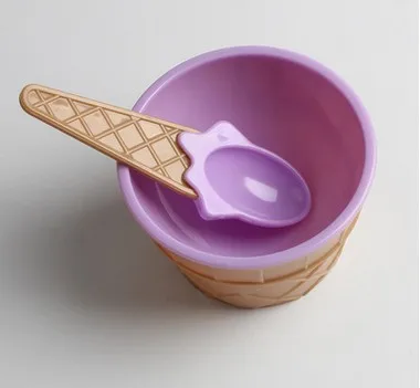 Rosiky Милая чашка для кормления малыша детский двухслойный пластик миска для мороженого детская посуда карамельный цвет чаша