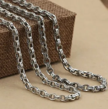 

long necklace men silver 925 necklaces chokers couple necklace 5mm