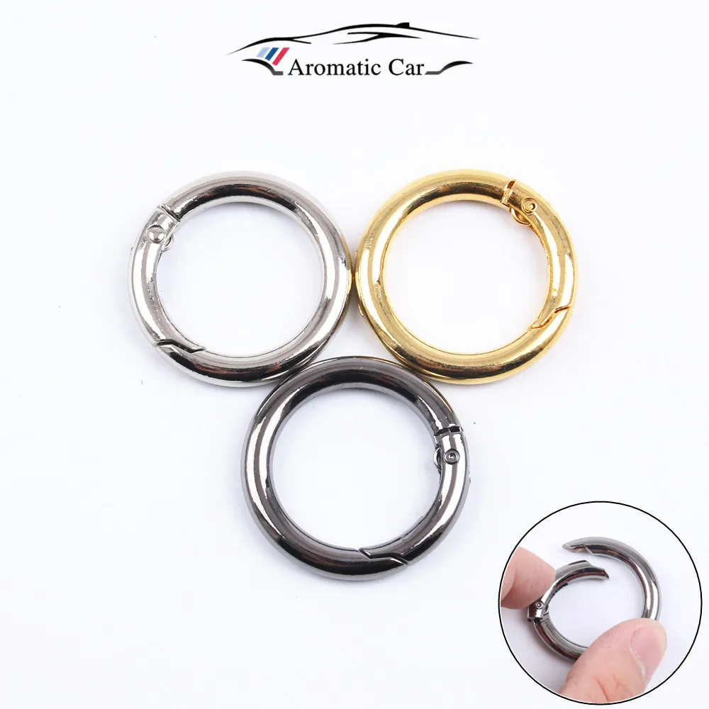 

35mm Metal Key Holder Split Rings Unisex spring Keyring Keychain Keyfob Accessories car styling for bmw benz audi vw toyota kia