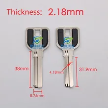 JF096/97 Home ключ эмбрион левой и правой слот пустой ключ замена лезвия Длина 38 мм(10 шт