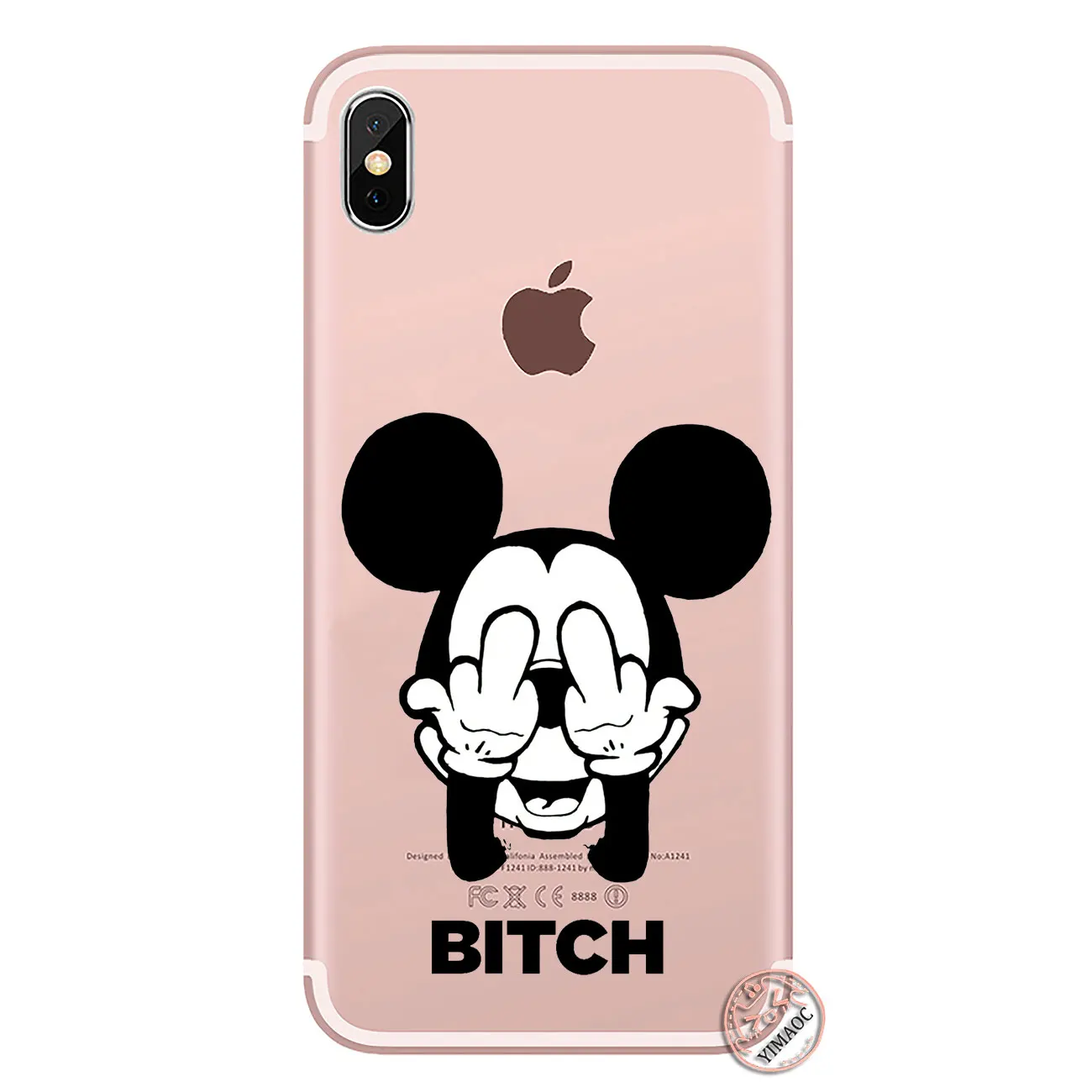 YIMAOC Bitch Don't touch my phone Мягкий силиконовый чехол для телефона для iPhone XR X XS 11 Pro Max 5 5S SE 6 6S 7 8 Plus 10 - Цвет: 2