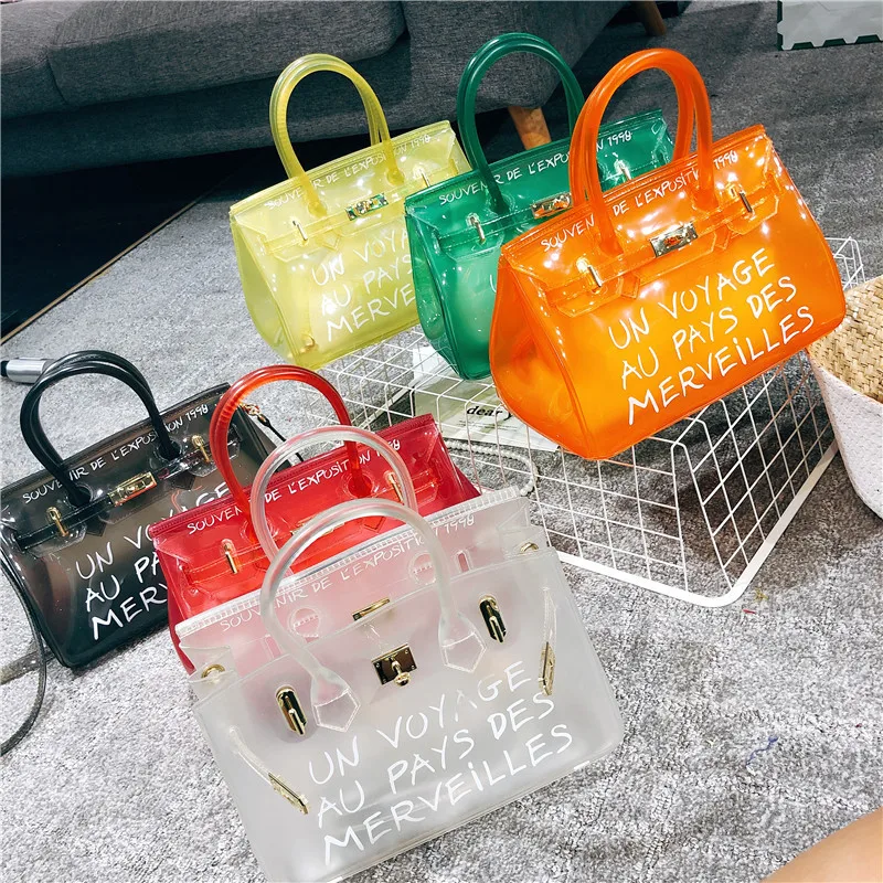 Un Voyage Au Pays Des Merveilles Hermes Replica Clear Handbag