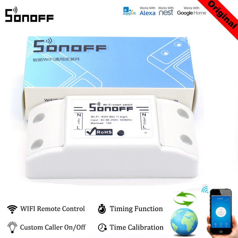 Беспроводной Wi Fi переключатель SONOFF базовый модуль дистанционного управления