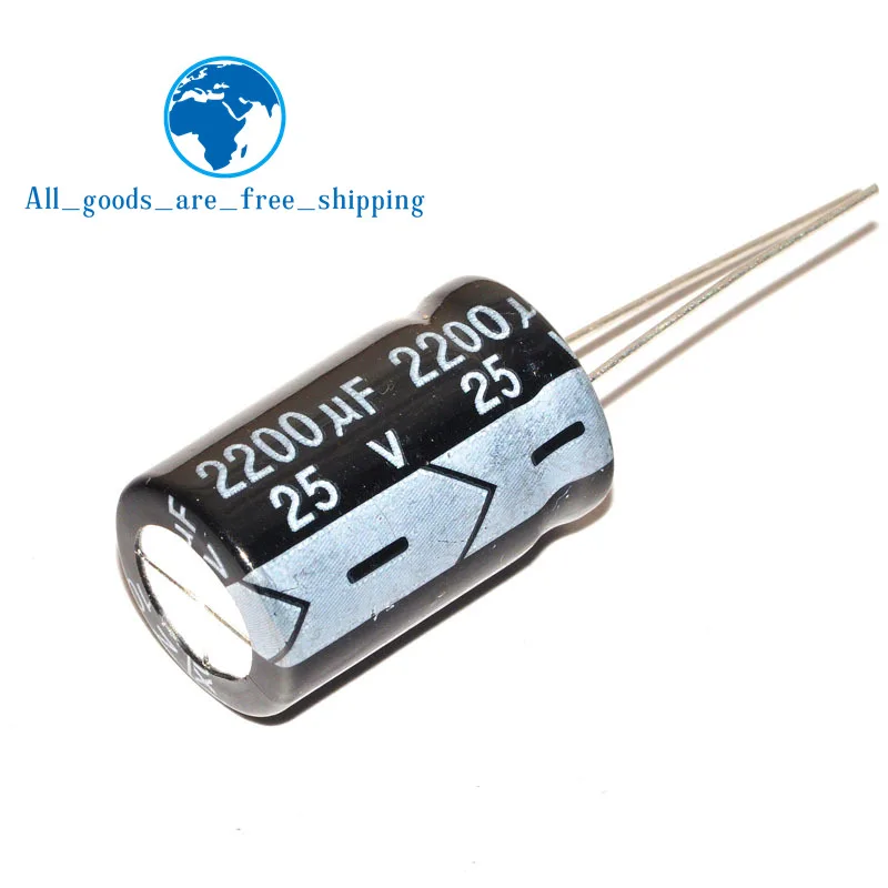 

10 pcs Aluminum electrolytic capacitor 2200 uF 25 V 10 * 20 mm frekuensi tinggi Radial Electrolytic kapasitor