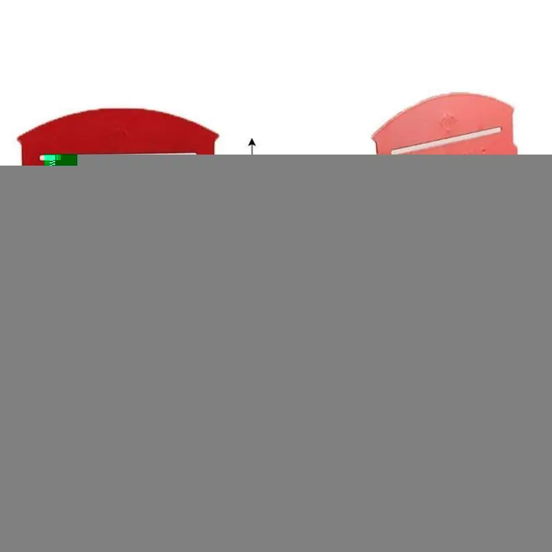 

1 Pair London Telephone Booth Design Anti-Skid Bookends Book Shelf Holder Stationery (Red)