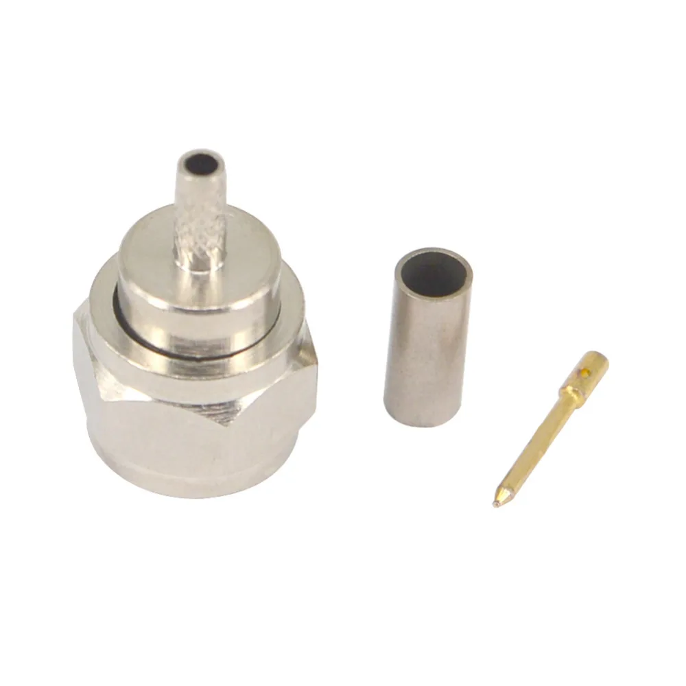 

Nickelplated F Male Plug Crimp For RG316 RG174 RG178 Cable Connector