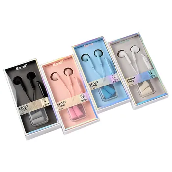 

Candy Colorful four-color voice Earphones 3.5mm in-ear with Microphone for Phone Xiaomi Girls anti-noise earplugs gift