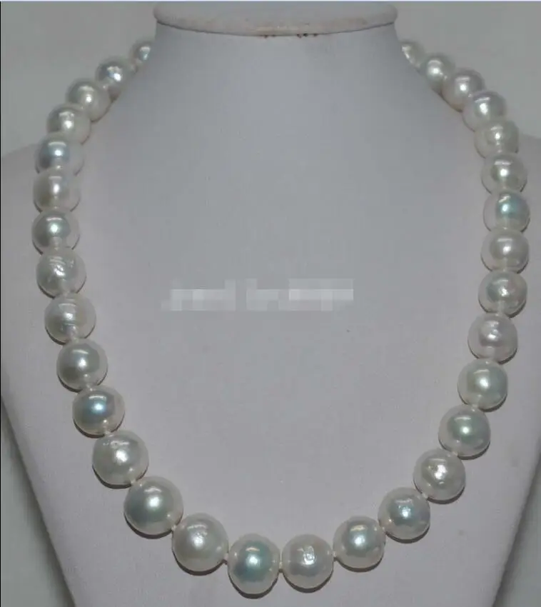 

Free shipping hot sale Women Bridal Wedding Jewelry >>GORGEOUS! Natural Rainbow blue white 14mm round Kasumi Pearl Necklace
