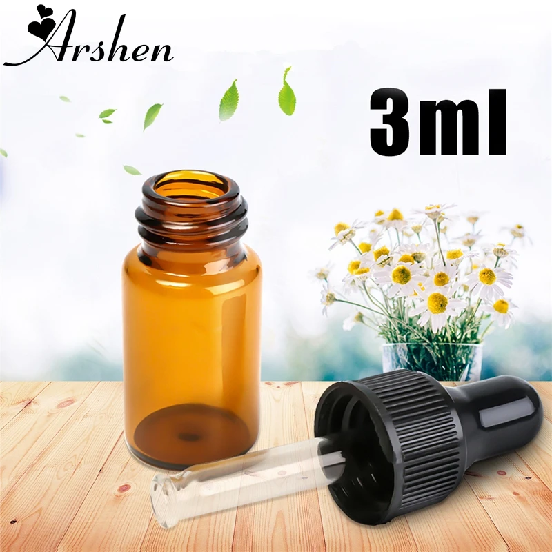 Arshen 3ml Essential Oil Dropper Drop Aromatherapy Perfume Empty