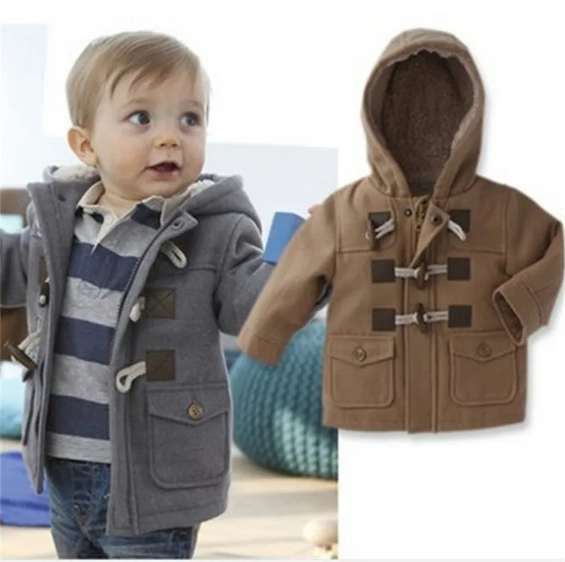 Новая верхняя одежда для маленьких мальчиков, пальто, модные детские куртки, зимняя куртка для мальчиков и девочек, теплая детская одежда с капюшоном, детская одежда