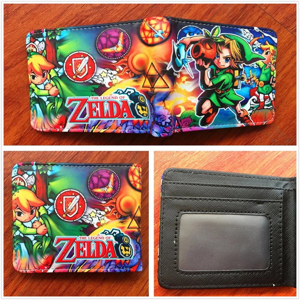 

Cool Game Designer Anime Purse & Wallets The Legend of Zelda Wallet Personality Teenager Student Money Bag Card Pocket bill W539