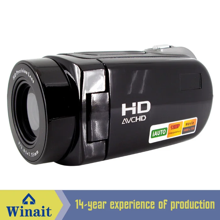 Winait 12mp 720p hd Цифровая видеокамера HD-E5 8x цифровой зум 2," ЖК-дисплей компактная фотокамера видеокамера