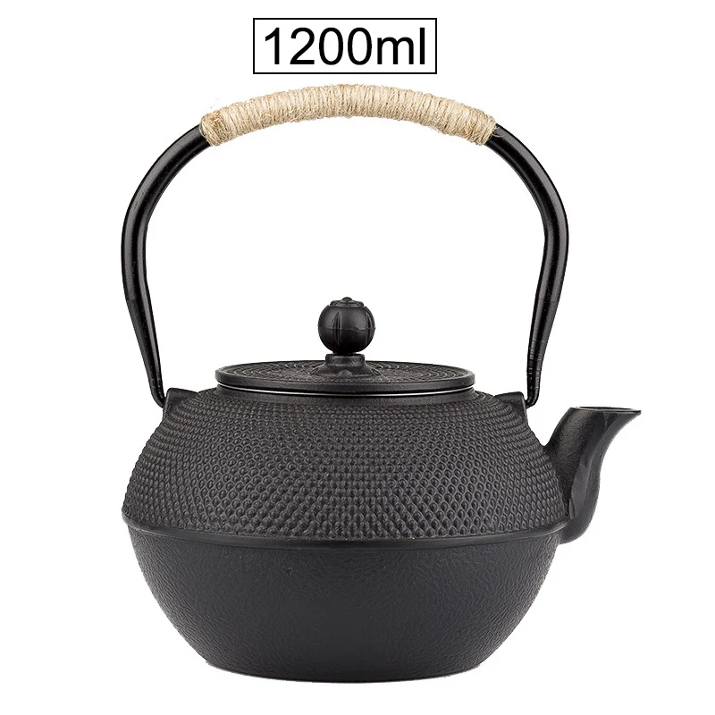 UPORS чугунный чайник 600/800/1200 мл японский Железный чайник с заваркой из нержавеющей стали чайник для кипячения воды Улун чай - Цвет: 1200ml 41oz