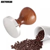 58mm Stainless Steel Nespresso Coffee Bean Tamper Flat Espresso Tamper Wood Handle Hammer Coffee Accessories Wholesale ► Photo 1/6
