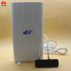 Разблокированный новый huawei E3372 E3372h-607 плюс пара антенны 4G LTE USB ключ 150 mbps-модем USB модем PK K5160