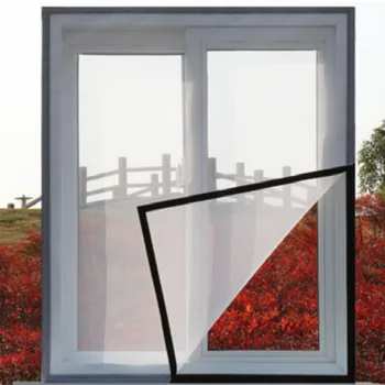 

hook and loop fasteners mosquitera moustiquaire fenetre window screen mosquito net window insect net fly curtain free shipping