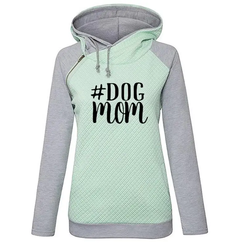  Dog Mom 2018 New Fashion Hoodies Women Kawaii Sweatshirt Femmes Printing Pattern Thick Female Cropp