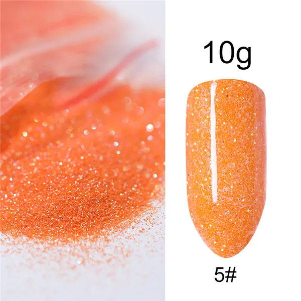 1 Box Chameleon Mirror Nail Glitter Powder Neon Aurora Effect Mermaid Nail Art Dust Chrome Pigment Manicure Decoration - Цвет: 46219-5