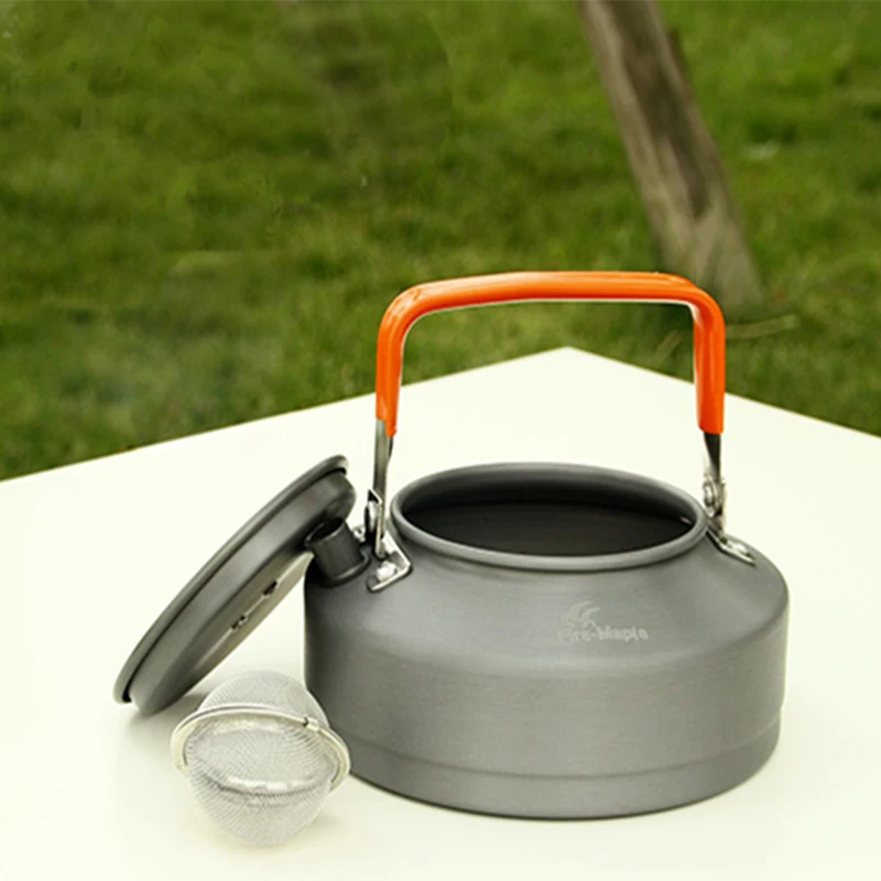 Venta caliente 4-5 juegos de utensilios de cocina para personas 2 teteras y ollas y sartenes para acampar al aire libre senderismo Picnic cocina juegos fuego Maple Feast 4