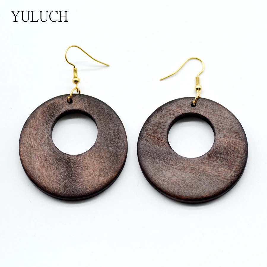 Женские серьги 2017 женские новейшие африканские деревянные ручной работы