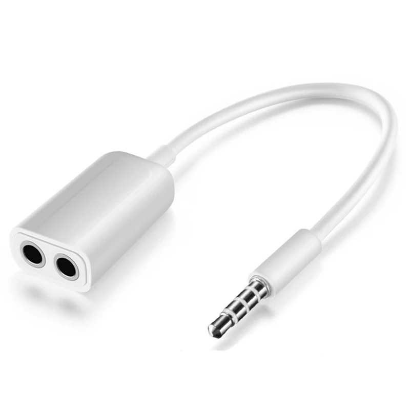 

SIANCS For MP3 Player speaker 3.5 Jack Aux Audio Cable earphones Splitter Adapter 1 to 2 for Apple iPhone 4 5 5 6S plus iPad