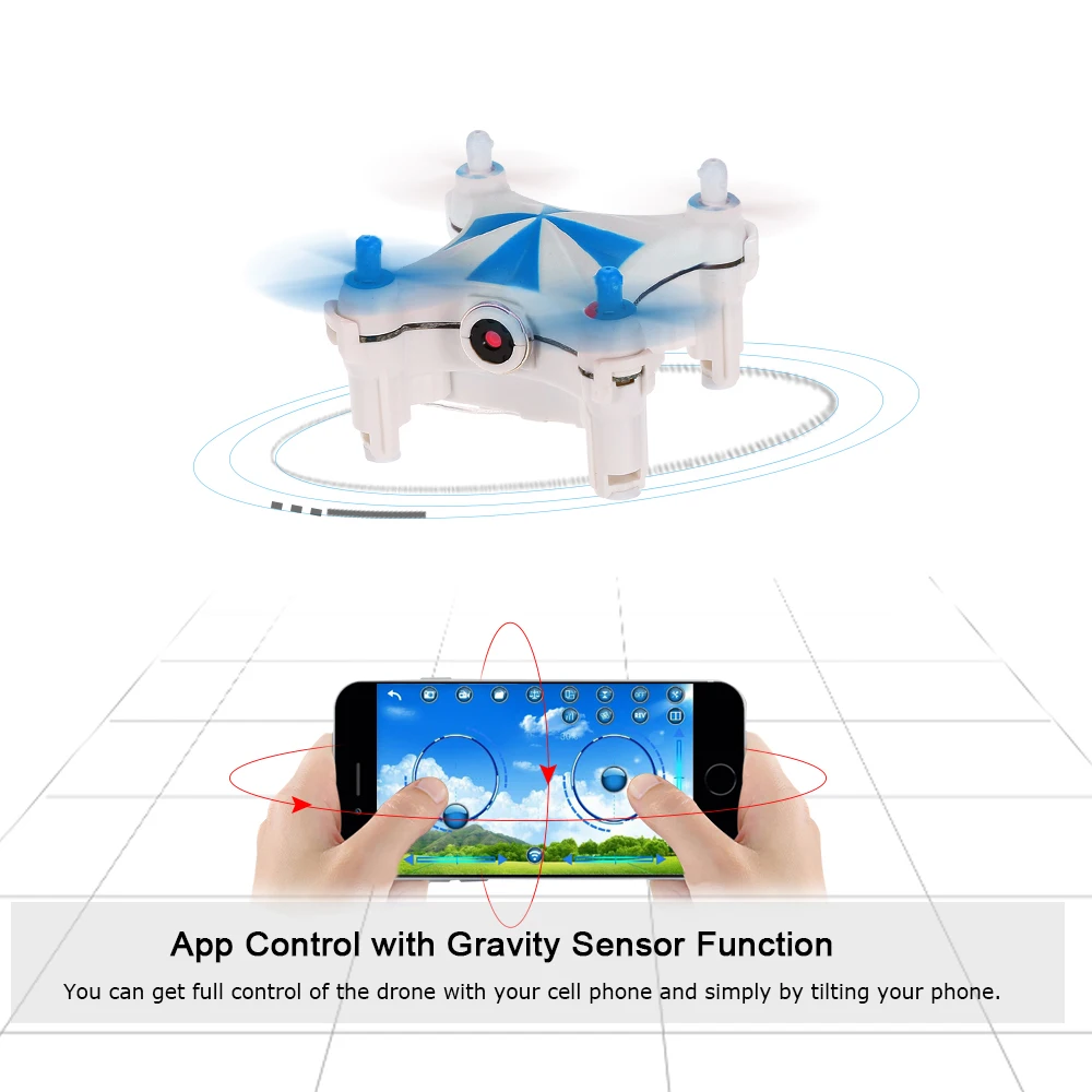 

Original Cheerson CX-OF 2.4G 4CH Optical Flow 0.3MP Camera Wifi FPV Quadcopter Mini Drone Selfie Height Hold Quadcopter RTF