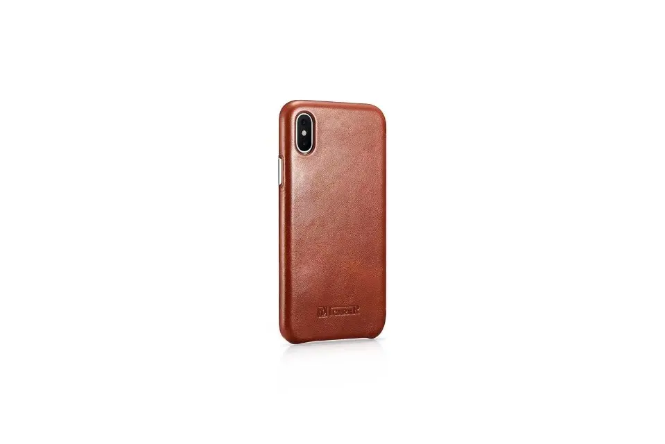 ICARER чехол для iPhone XS изогнутый край винтажная серия чехол для телефона iPhone X флип защитный чехол