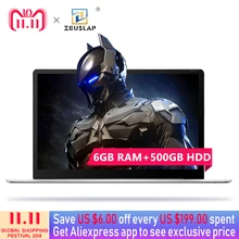 15 6inch 1920x1080P Full HD 6GB RAM 500GB HDD Intel Apollo Lake N3450 Quad Core CPU