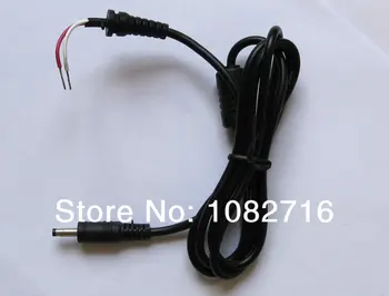 

10pcs Bullet Tip DC Plug 4.8x1.7mm cable power adapter connector cord 118cm For HP Sharp etc. Laptop Notebook , Free shipping